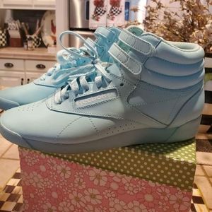 Vintage REEBOK Classic teal blue High Top Aerobic